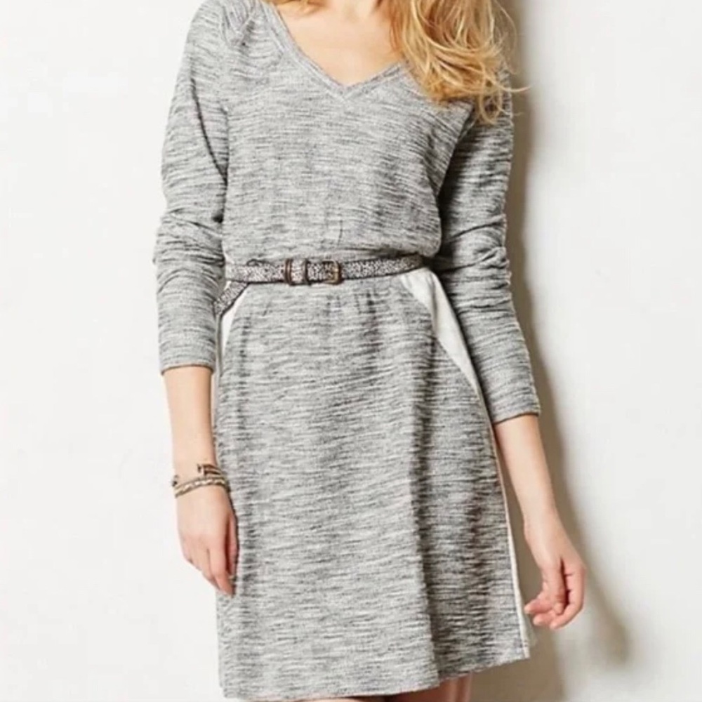 ANTHROPOLOGIE Gael Dress in Grey by Saturday/Sunday